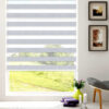 Zebra Premium Room Darkening Dual Sheer Blackout Roller Shades - Image 7